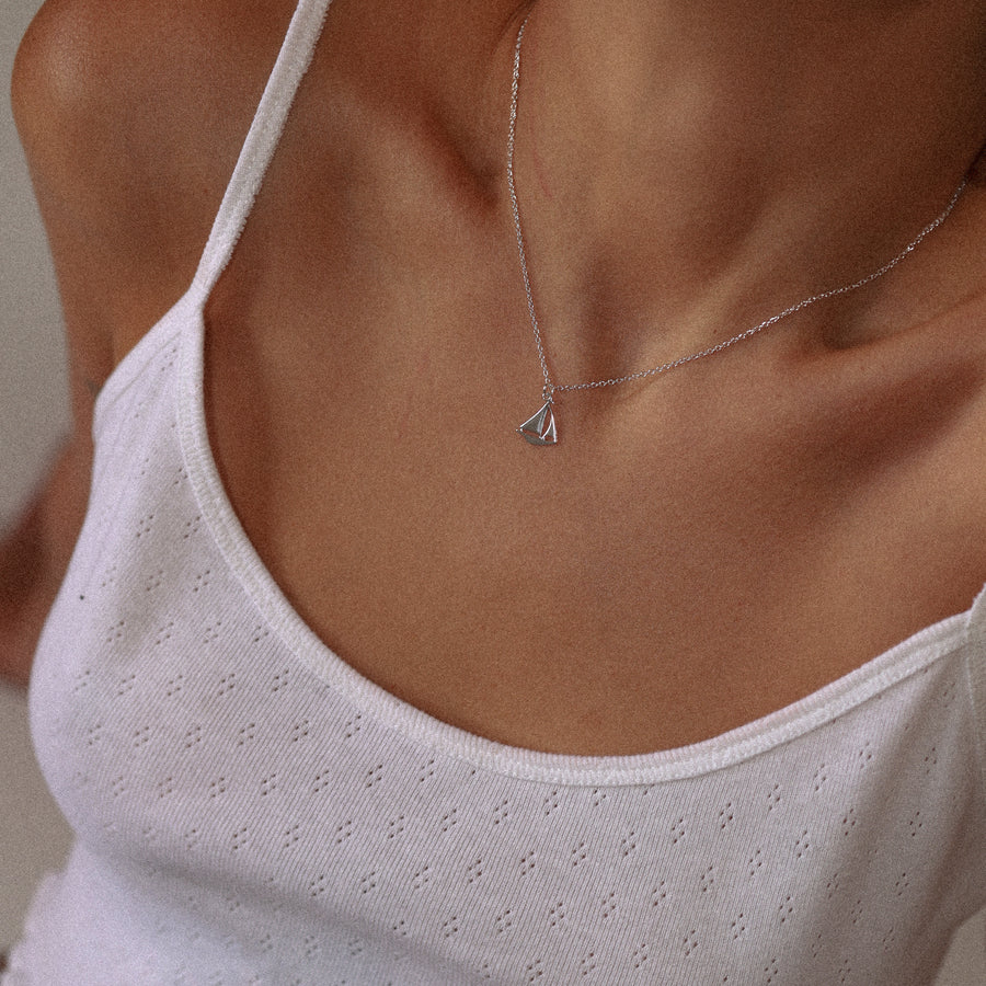 Marina Sailboat Necklace