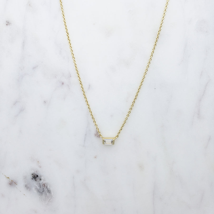 Petite Baguette Necklace
