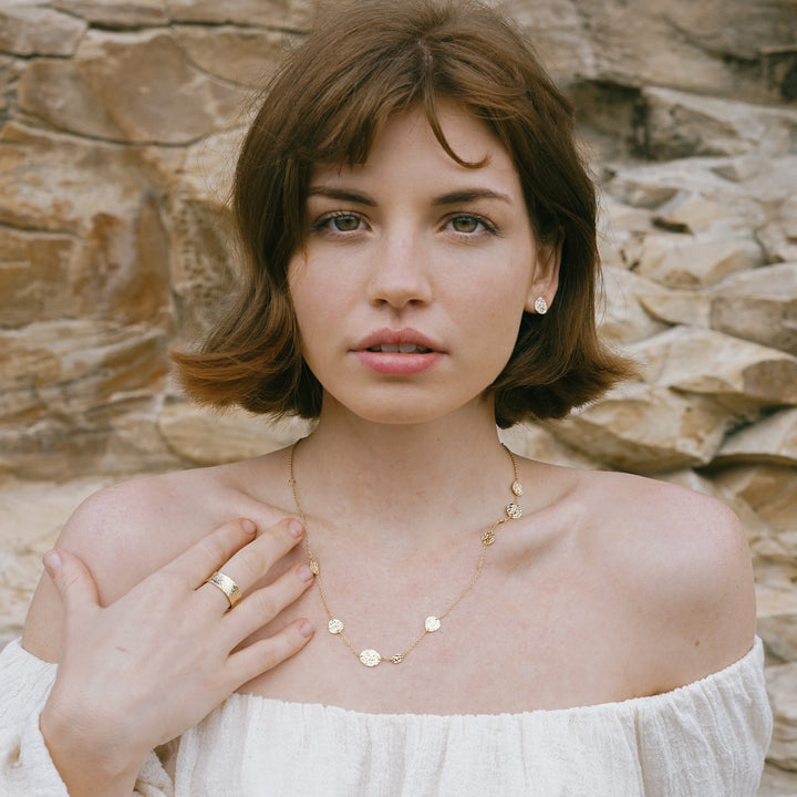 Margaritte Hammered Earrings