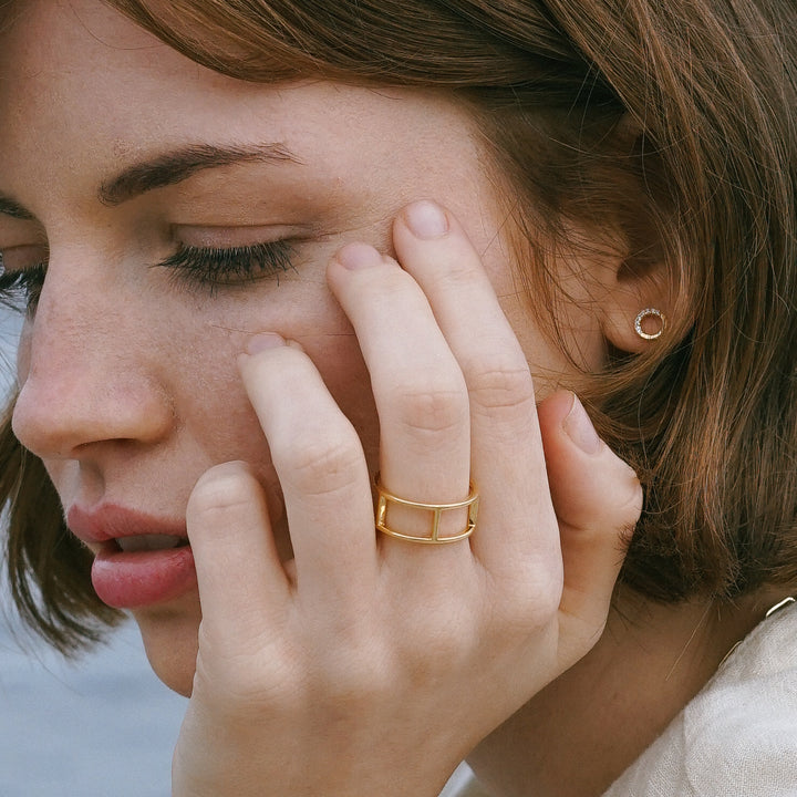 Framework Open Cigar Ring