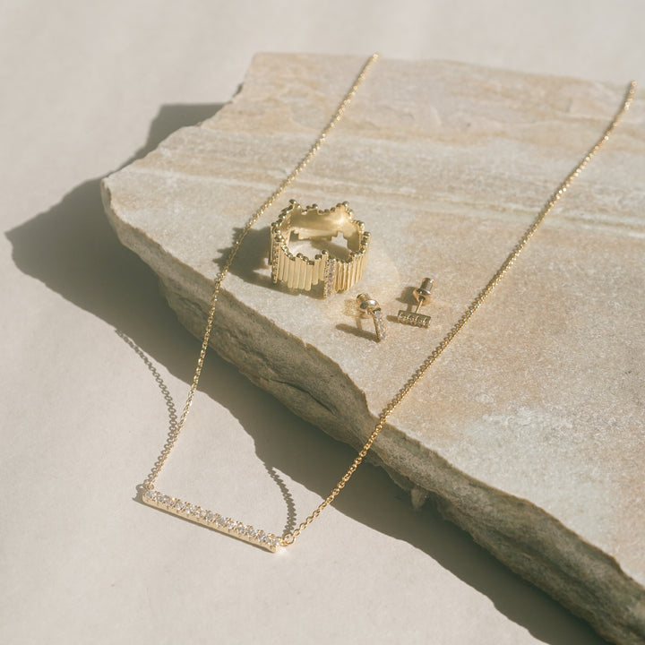 Adella Bar Stud Earrings
