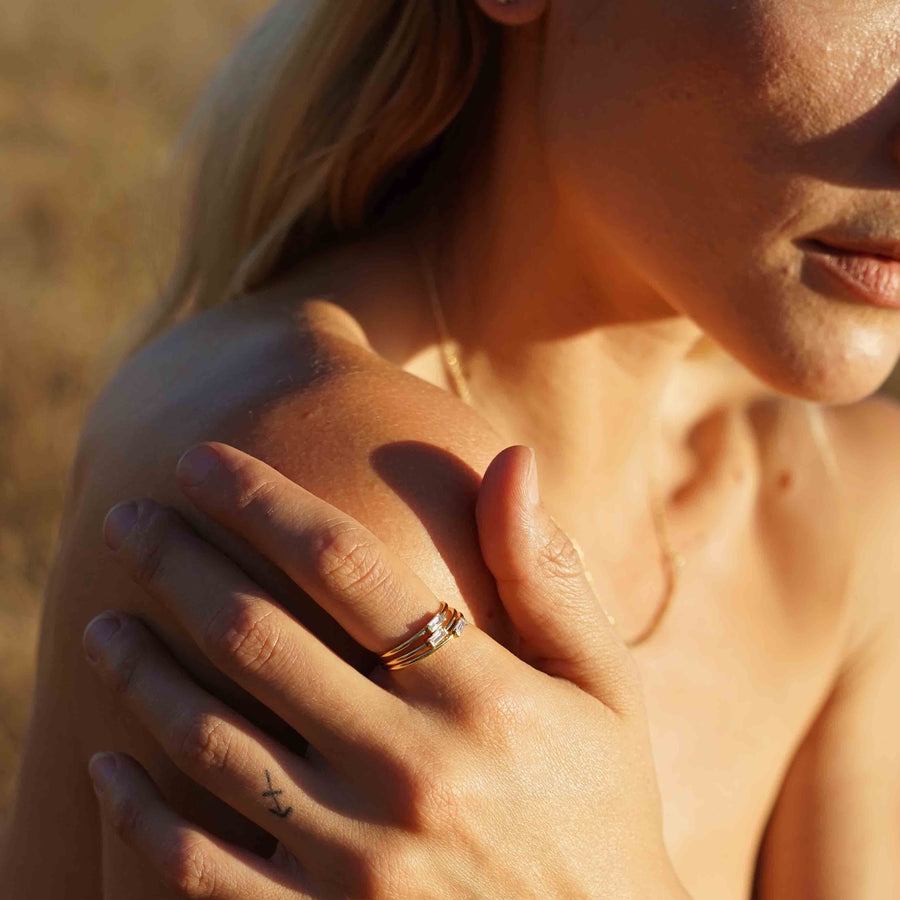 Petite Baguette Ring