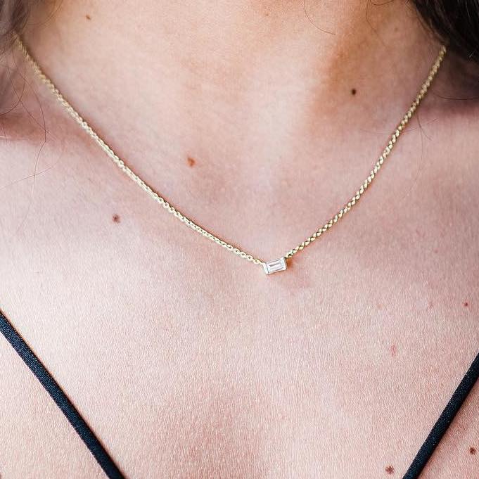 Petite Baguette Necklace